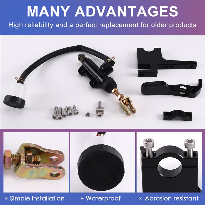 WF-Motorfiets Achterrem Pomp C - Motorcycle Thumb Brake System Kit recensie en prijs